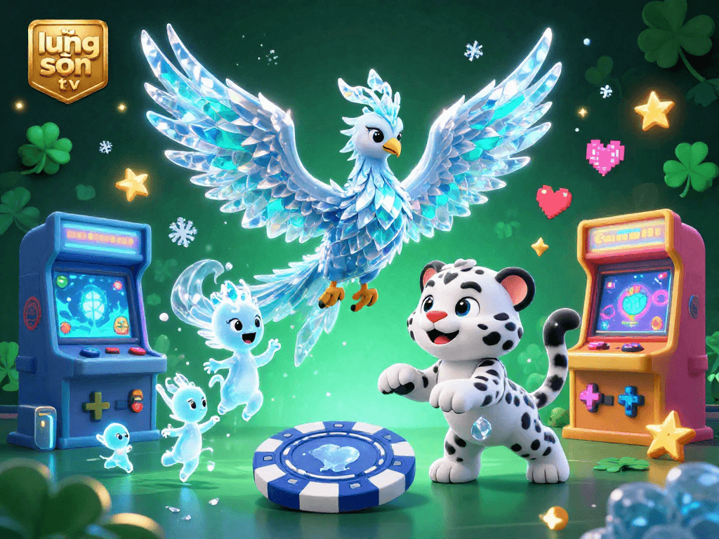 Engage with the action on lương sơn tv as the lively ice phoenix and snow leopard cub bring excitement to the virtual gaming experience.