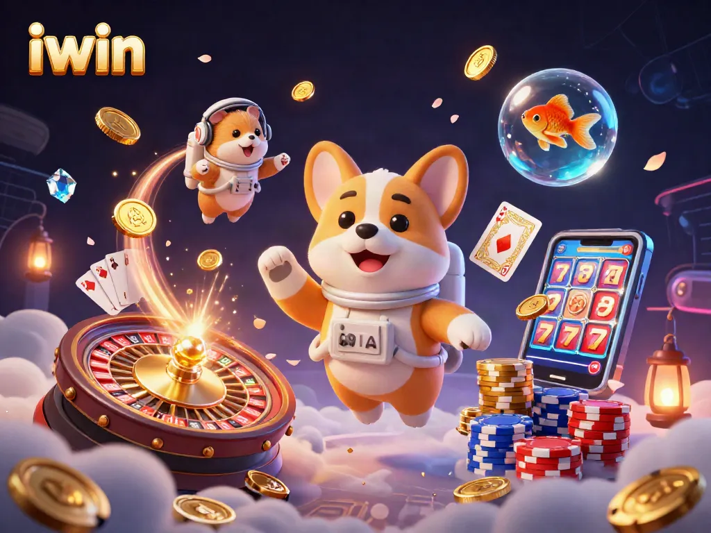 Join the fun at iwin casino with colorful coins, vibrant characters, and dynamic gaming elements!