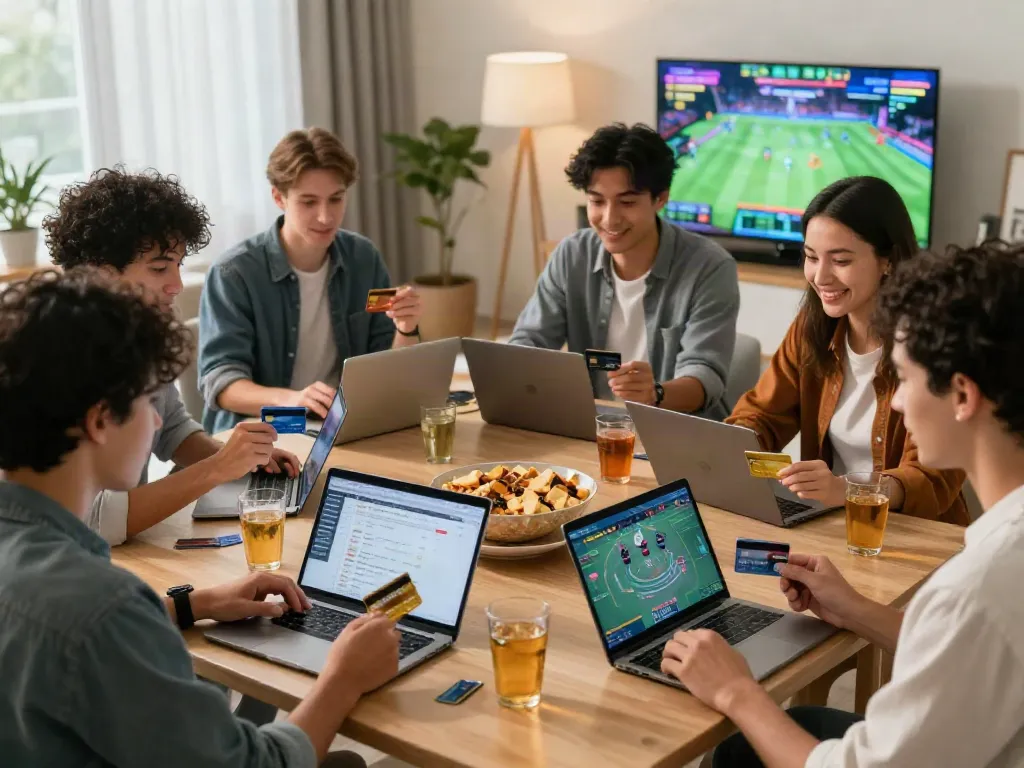 Players exploring casinos that take credit cards during a fun online gaming night.