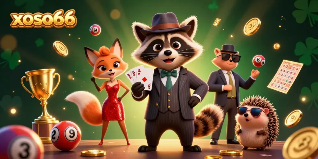 Xoso66 invites players to enjoy a thrilling lottery experience with engaging characters and vibrant game elements.