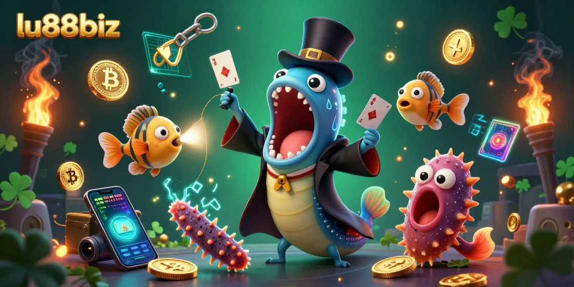 Experience thrilling gaming moments with lu88biz in this vibrant animated casino scene.