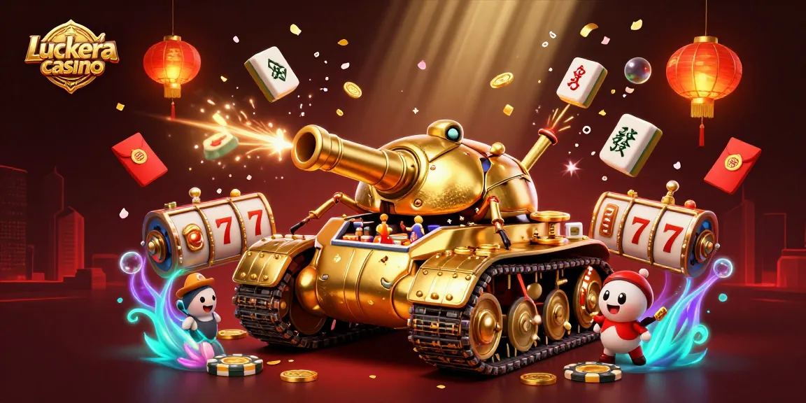 Experience gaming excitement in Luckera casino with a vibrant, captivating 3D scene.