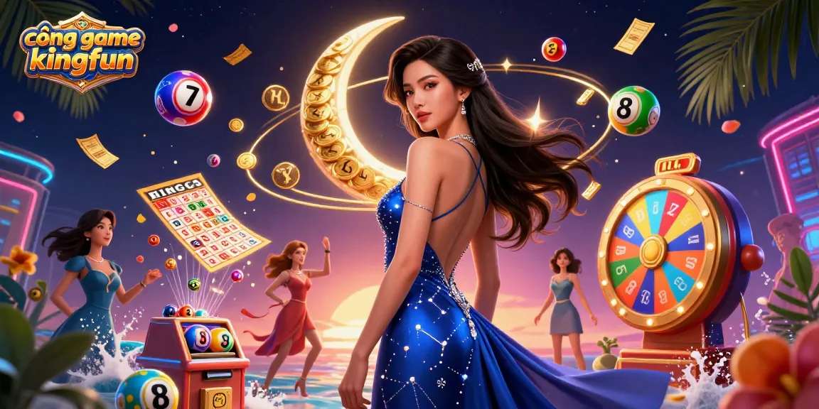 Engage with thrilling games at cổng game kingfun featuring vibrant lottery elements and an elegant theme.