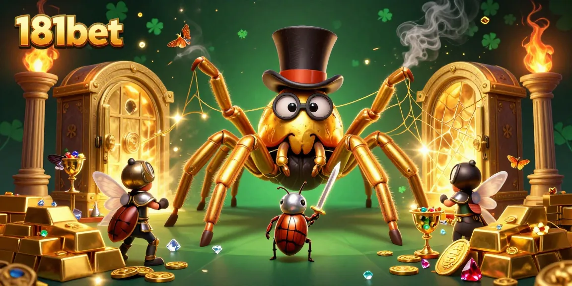 Experience thrilling gameplay at 181bet with captivating golden visuals and vibrant casino elements.