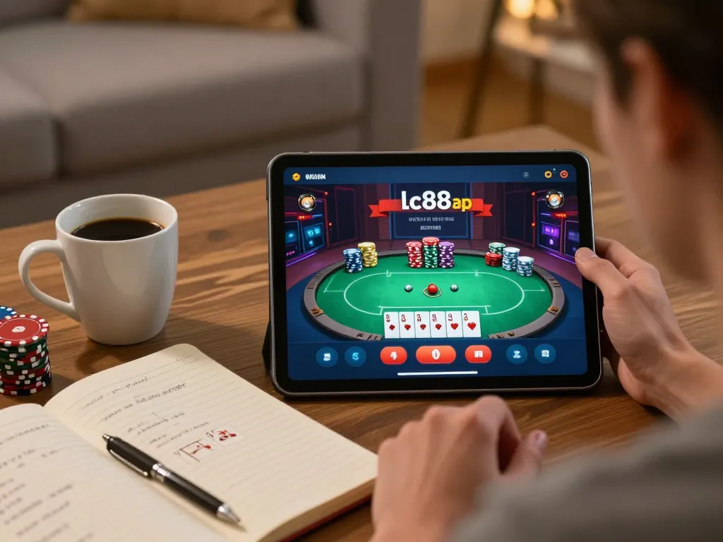 Engaging gameplay on lc88app showcasing an online casino experience, blending strategy and relaxation.