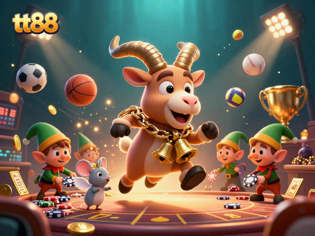 tt88 showcases exciting holiday-horror casino gaming with Krampus, sports action, and fun characters.