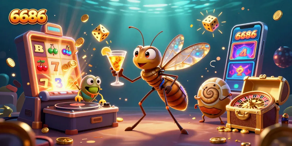 Experience the thrill of playing 6686 in a vibrant casino scene with rich visuals and engaging elements.